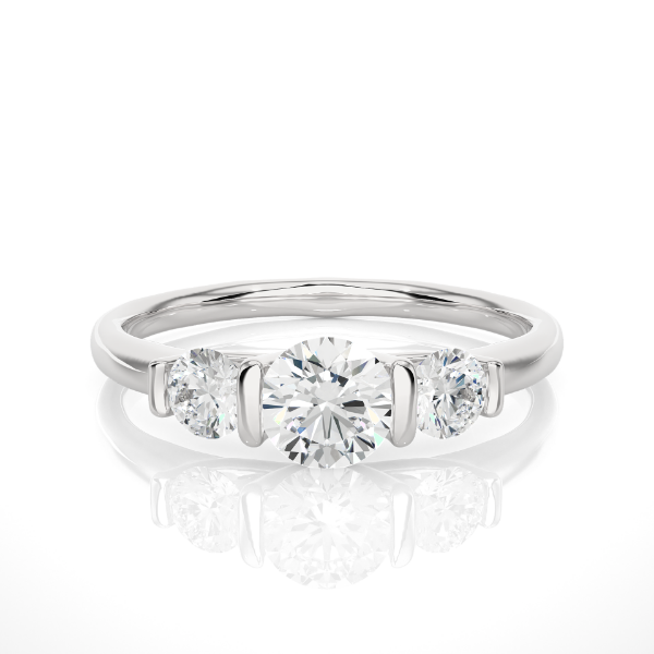 Picture of A Simple But Elegant 1 Carat lab grown Diamond Ring.