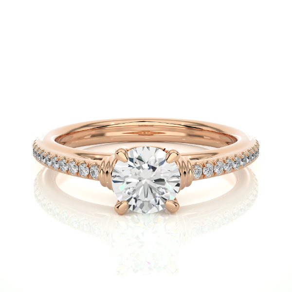 Picture of A Stunning  1.10 Carat Solitaire Ring ,Sparkling With Beauty.(1.30 CTW Diamonds)