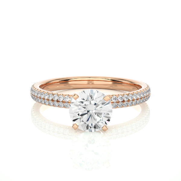 Picture of The Aurora Ring (0.80CT Solitaire, 1.15CTW Diamonds)
