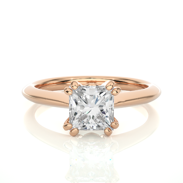 Picture of 1.40 Carat Lab Grown Diamond Princess Cut Solitaire Ring.