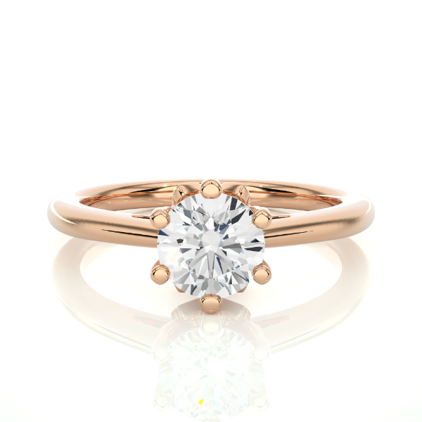 Picture of 1 Carat Solitaire Ring With A Six Prong Setting.(1.05 ctw Diamonds)