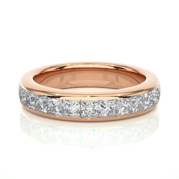 Picture of Elegant Band Featuring A Row Of Princess Cut Diamonds- 0.55ctw Diamonds