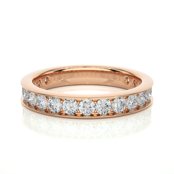 Picture of Eternity Band Featuring Round Cut Diamonds In A Channel Setting - 1.10ctw Diamonds