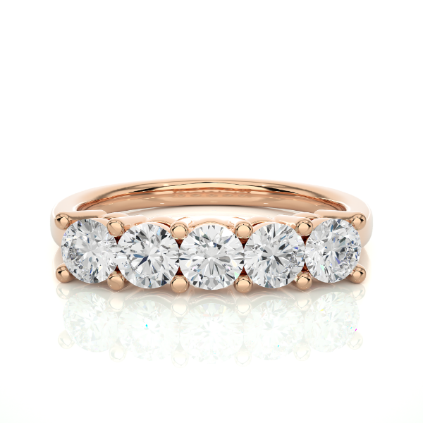 Picture of Five Brilliant Round Diamonds Set In A Classic Band- 0.50ctw Diamonds