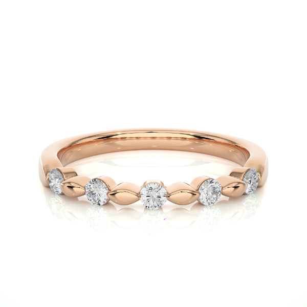 Picture of Bezel Set 0.50ct Diamonds In a Unique Pattern.