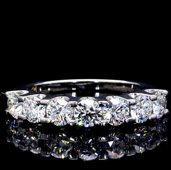 Picture of Seven Stone Diamond wedding Band- 1.40 Carat Total.