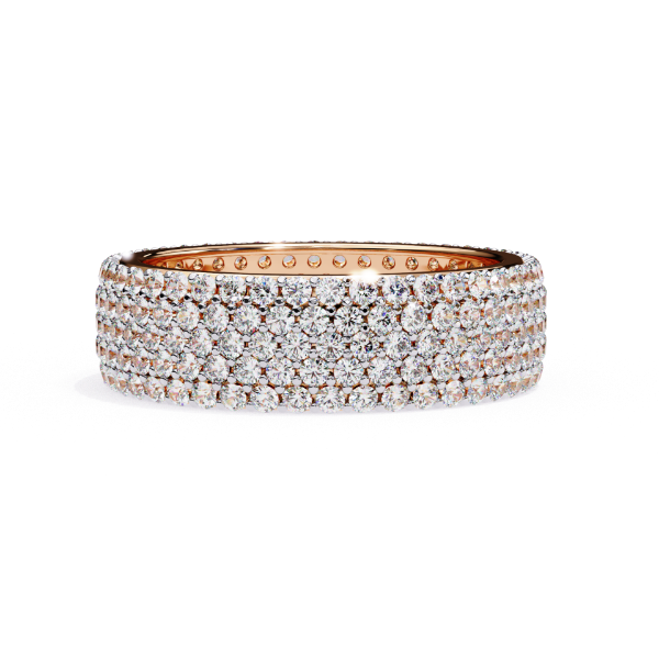 Picture of 1.80 Ct Ring Adorned With Multiple Rows Of Sparkling Diamonds.