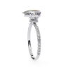 Picture of 1.25 Carat Pear Solitaire Ring Adorned with Smaller Diamonds.( 1.55 CTW Diamonds)