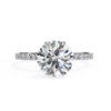 Picture of 2 CT Elegant diamond solitaire ring with a gold band.(2.30 CTW Diamonds)