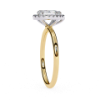 Picture of 1.10 carat Pear Solitaire Diamond Ring, Featuring A Halo Design.