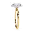 Picture of 1.70 Carat Emerald Solitaire Diamond Ring With A Halo.(1.83 CTW Diamonds)