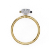 Picture of 1.70 Carat Emerald Solitaire Diamond Ring With A Halo.(1.83 CTW Diamonds)