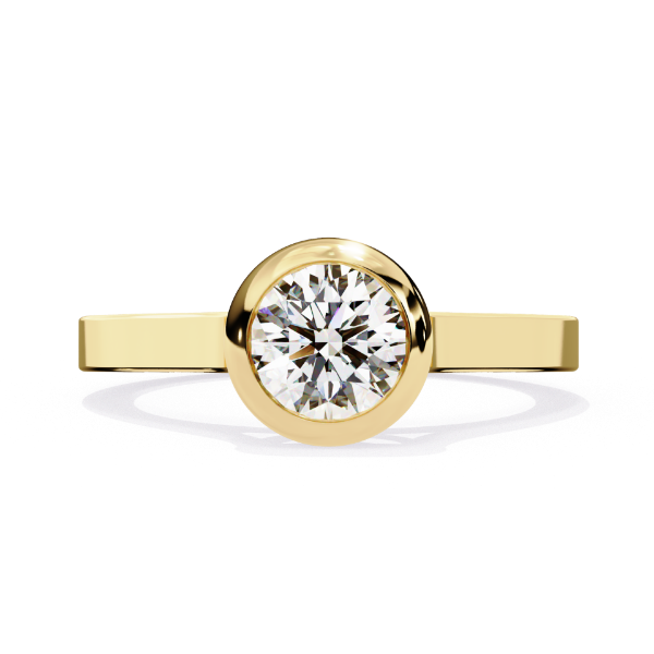 Picture of Revelation Bezel - Set 0.70 Carat Solitaire Ring.
