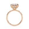 Picture of 2 Carat Princess Cut Ring Features a Hidden Halo of Sparkling Diamonds.(2.22 CTW Diamonds)