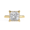 Picture of 2 Carat Princess Cut Ring Features a Hidden Halo of Sparkling Diamonds.(2.22 CTW Diamonds)
