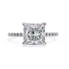 Picture of A Beautiful 2.30 Carat Princess Cut Diamond Ring.(2.55 CTW Diamonds)