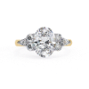 Picture of Celestia 2.10 CT Oval Center With Diamond Side Stones Ring( 2.50 CTW Diamonds)