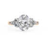 Picture of Celestia 2.10 CT Oval Center With Diamond Side Stones Ring( 2.50 CTW Diamonds)