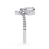 Picture of Seraphina TearDrop 1.50 CT  Pear Solitaire With Diamond Shoulders Ring (1.78 CTW Diamonds)
