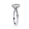 Picture of 3 Carat Round Solitaire Lab Diamond Channel Ring. (3.40 CTW Diamonds)