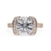 Picture of 3 Carat Round Solitaire Lab Diamond Channel Ring. (3.39 CTW Diamonds)