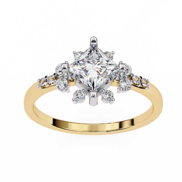 Picture of Regalia Princess Cluster Ring (1 CTW Diamonds)
