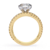 Picture of 1 Carat Round Solitaire Crossover Ring. (1.80 CTW Diamonds)