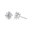 Picture of 2.40 Carat Total Princess Cut Lab Grown Diamond Stud Earring.
