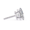 Picture of 2.40 Carat Total Princess Cut Lab Grown Diamond Stud Earring.