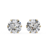 Picture of 2.60 carat Round Cut Lab Grown Diamond Stud Earring.