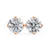 Picture of 2.60 Carat Classic Round Cut Lab Grown Diamond Double Prong Stud Earring.
