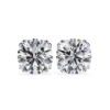 Picture of 2.60 Carat Round Cut Lab Grown Diamond Prong Setting Stud Earring.
