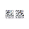 Picture of 2.30 Carat Cushion Cut Lab Grown Diamond Stud Earring.