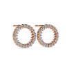 Picture of Stylish Round Bauble Front Hoops