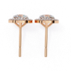Picture of 1.60 Carat Solitaire Round Cut Lab Grown Diamond Halo Earring.(1.80 CTW Diamonds)