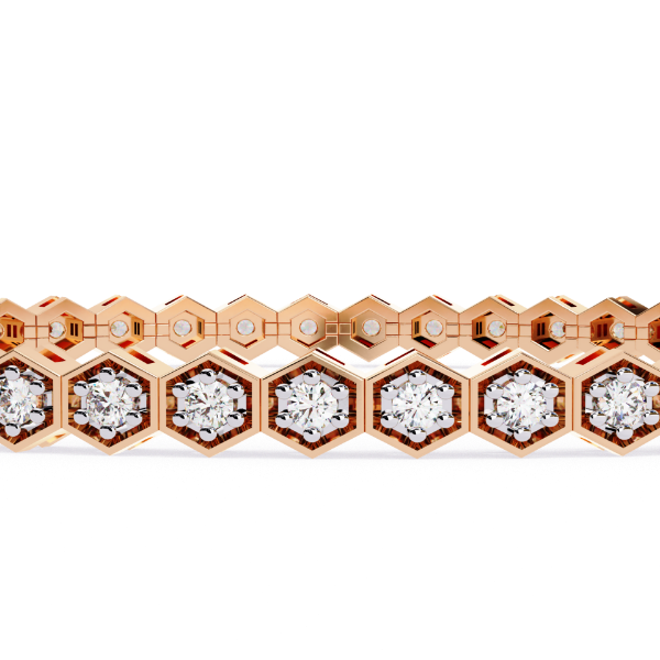 Picture of 1.50 Carat Classic Hexagon Tennis Bracelet.