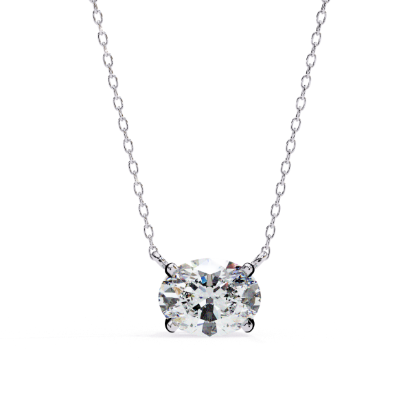 Picture of 1.65 carat Oval Cut Lab Grown Diamond solitaire Pendant (without chain)
