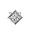 Picture of 2 Carat Princess Cut Bezel Pendant (Without Chain)
