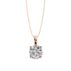 Picture of 3 carat Round Cut solitaire Pendant (without chain)