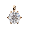 Picture of 2.20 carat Round Cut solitaire Six Prong Pendant (without chain)