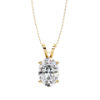 Picture of 2.50 carat Oval Cut  solitaireFour Prong Pendant (Without Chain)