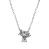 Picture of 90 cent Pendant With a Cluster Of Three Different Diamond Cuts (Without Chain)