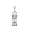 Picture of Elegant 1 Carat Solitaire Emerald Cut Pendant (without chain)(1.05 CTW Diamonds)