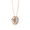 Picture of 45 cent Round Cut solitaire Marquise Shape Halo Pendant (Without Chain)