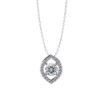 Picture of 50 cent Round Cut solitaire Marquise Shape Halo Pendant (Without Chain)