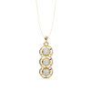 Picture of 1.30 Carat Round Cut Lab Grown Diamond Three Stone Pendant (without Chain)