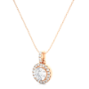 Picture of 1.20 Carat Solitaire Pendant Necklace, Encircled By Sparkling Halos.(Without Chain)