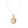 Picture of 1.20 Carat Solitaire Pendant Necklace, Encircled By Sparkling Halos.(Without Chain)