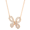 Picture of Elegant Round Diamond Butterfly Pendant (Without Chain)