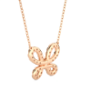 Picture of Elegant Round Diamond Butterfly Pendant (Without Chain)